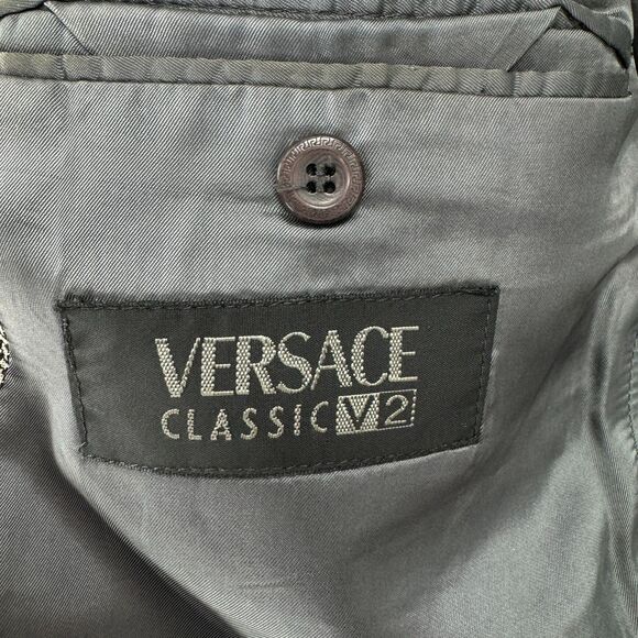 VERSACE Classic V2 Vintage Beige 3 Button Blazer Jacket - Picture 11 of 12